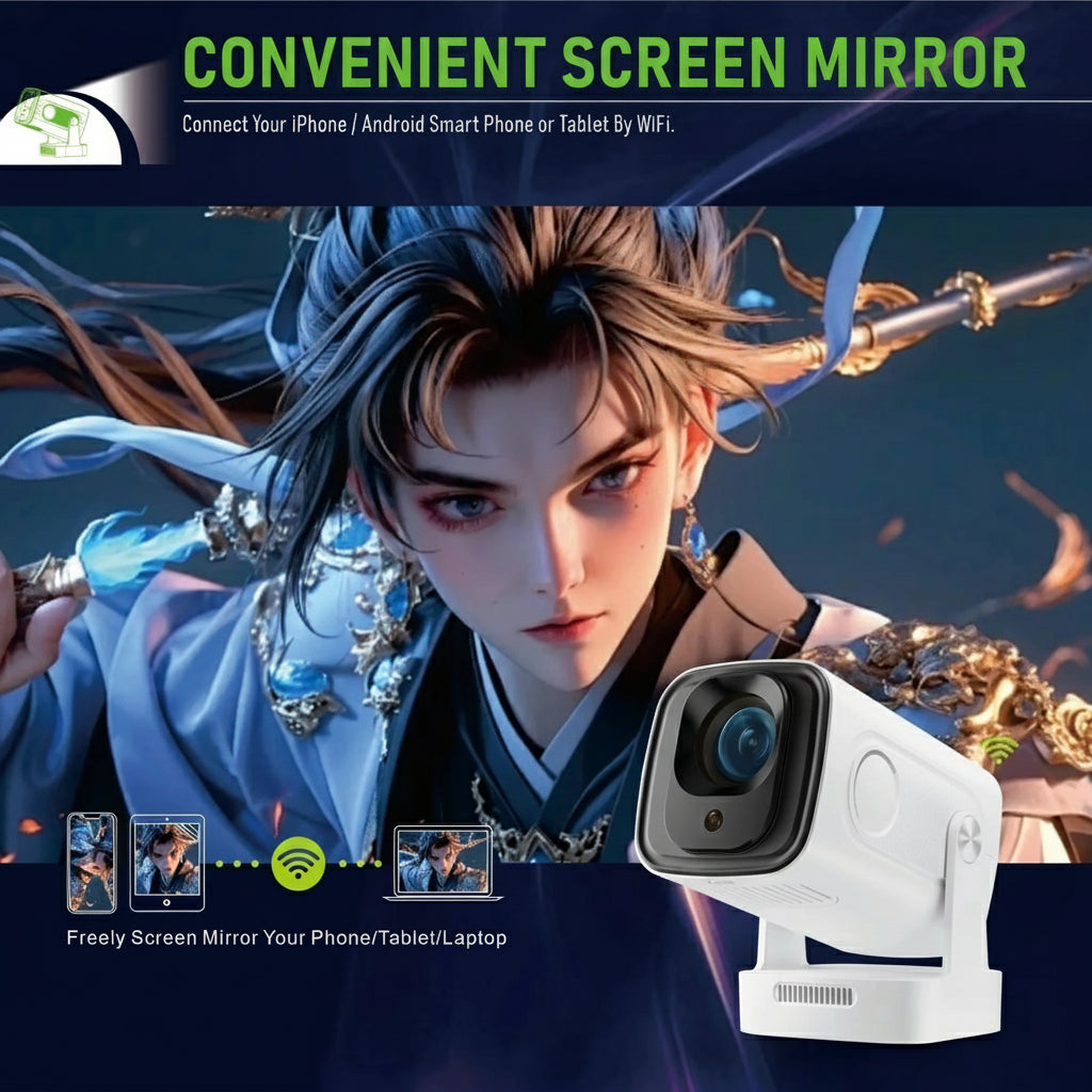 HY260 PRO android projector support 8k smart home cinema portable projector