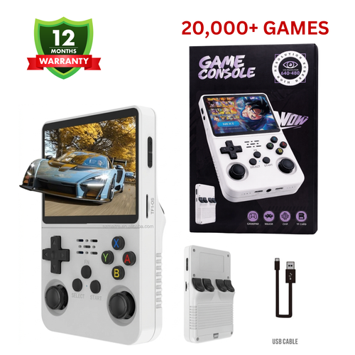 R36S Retro Hand Game Console – 20,000+ Games, Portable Handheld Gaming Device with Dual Joystick.