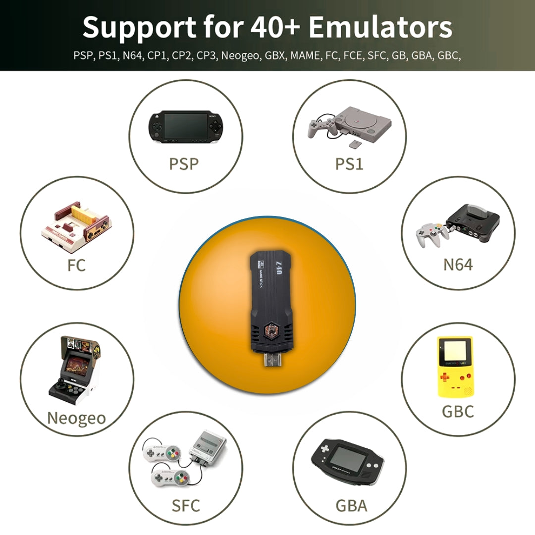 HOG™ Premium HOG Z40 Game stick With Warranty 6Ghz 50000+ Video Games