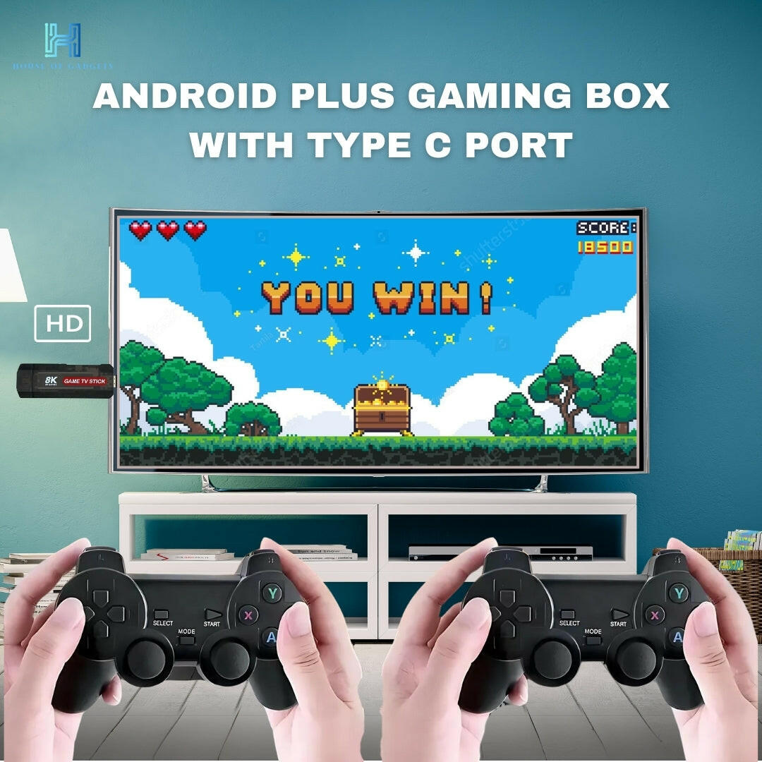 Original Android Pro Wireless Gaming Controller (Type-C) with 2 wirele ...