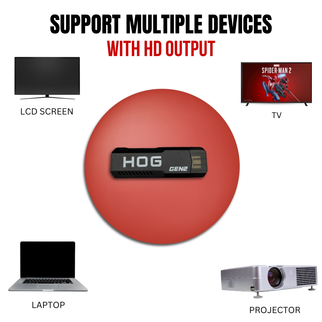 HOG™ Premium HOG GEN 3 Game stick With Warranty 6Ghz 40000+ Video Games