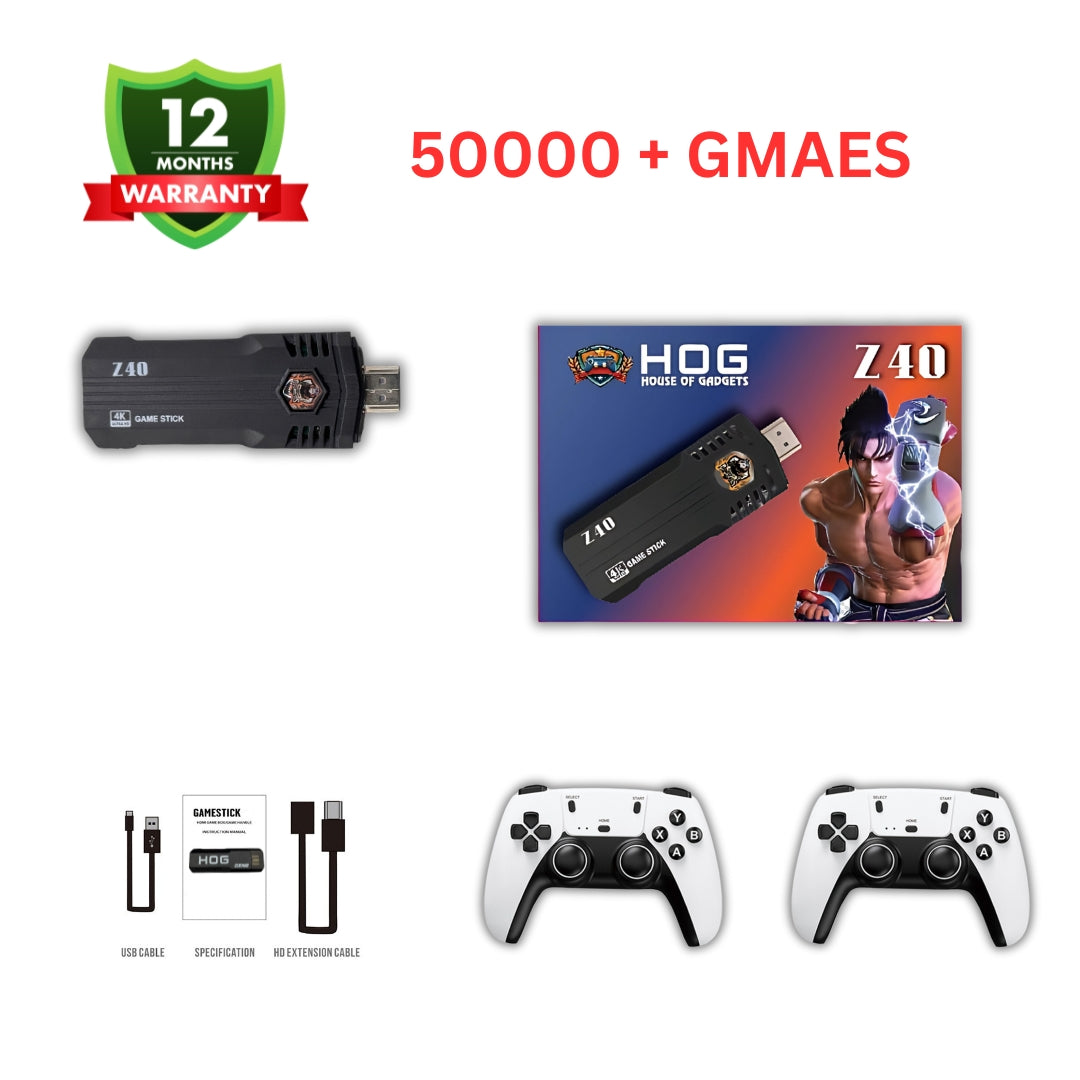 HOG™ Premium HOG Z40 Game stick With Warranty 6Ghz 50000+ Video Games