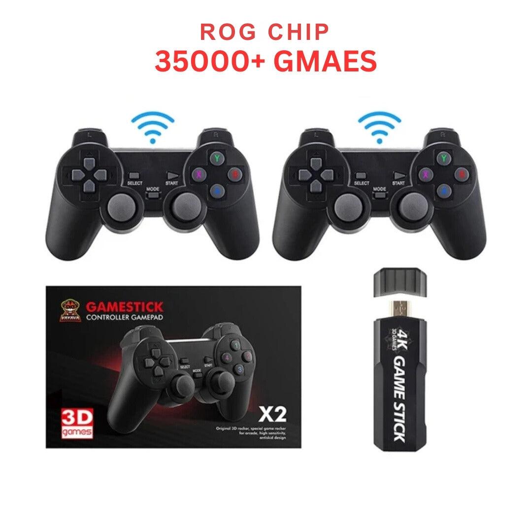 Original X2 Gamestick 2.4G 64G Built-in With 2 Wireless Consoles - 30000 Video Games - House of Gadgets