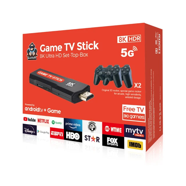 Original android plus gaming box Android 12 box 4k Smart with 2 Wilres ...