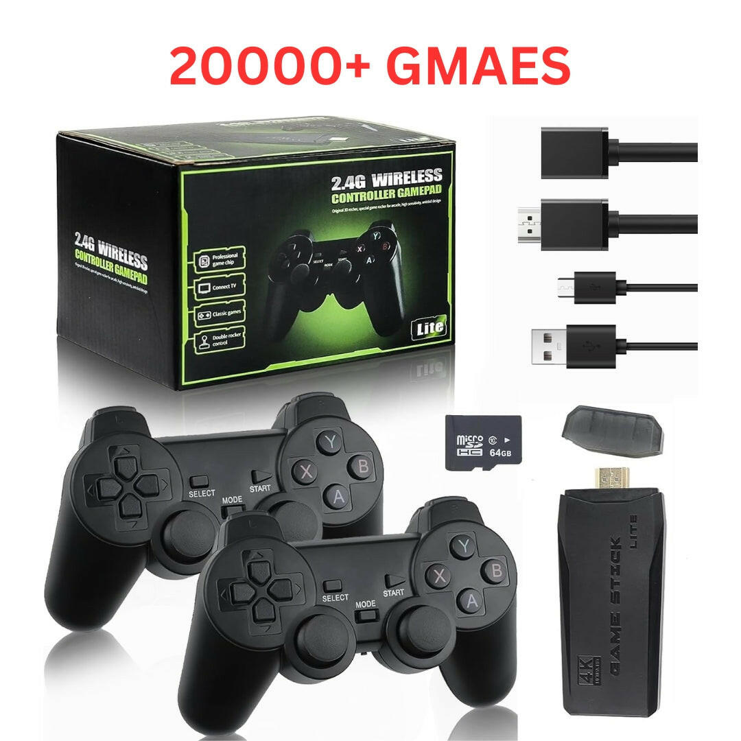 Original M8 4K Video Game Console 64G Built-in With 2 Consoles - 20000 Games - House of Gadgets