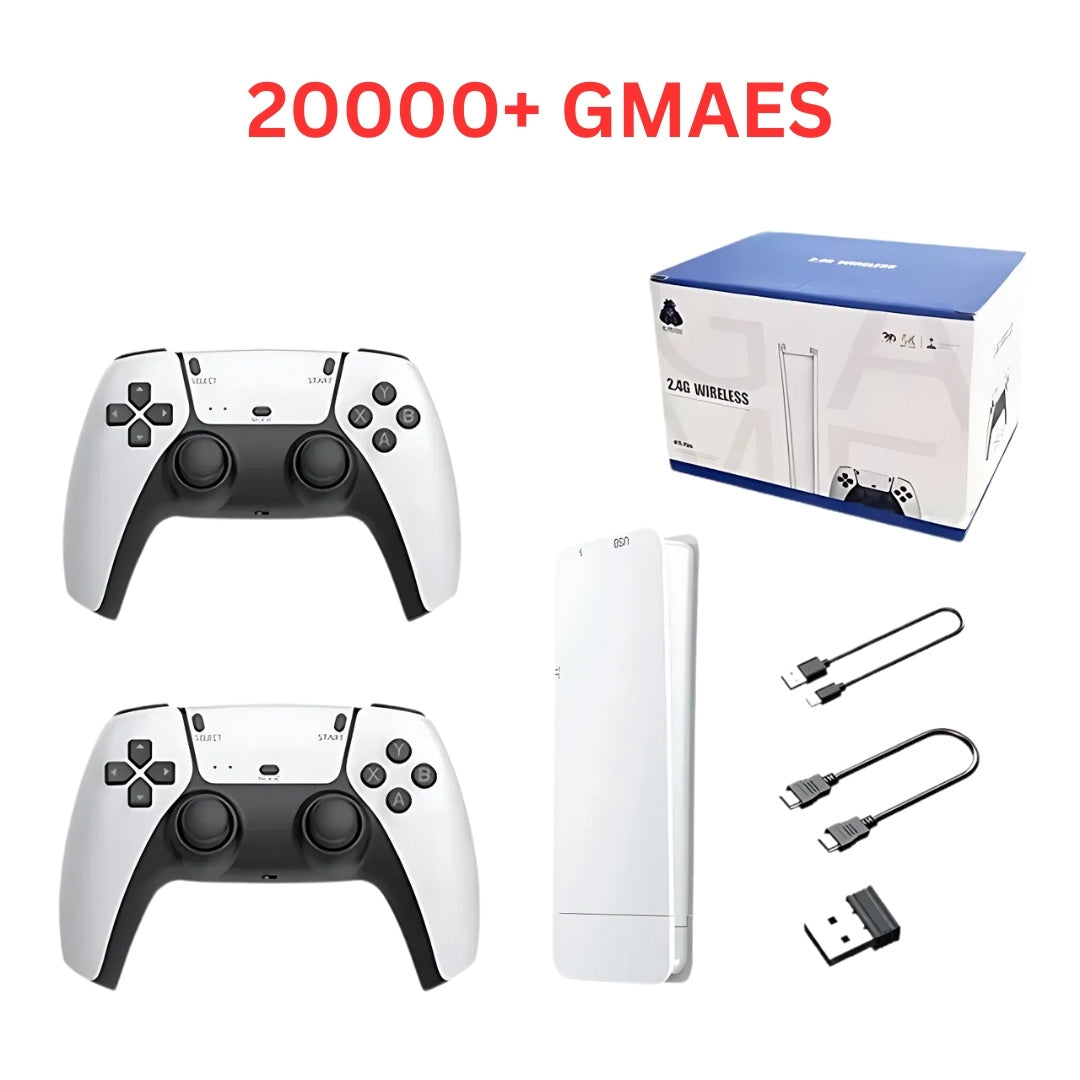 Replica M15 Game Stick Pro 4K Console 64GB with Dual 2.4G Wireless Controllers – 20000 Games