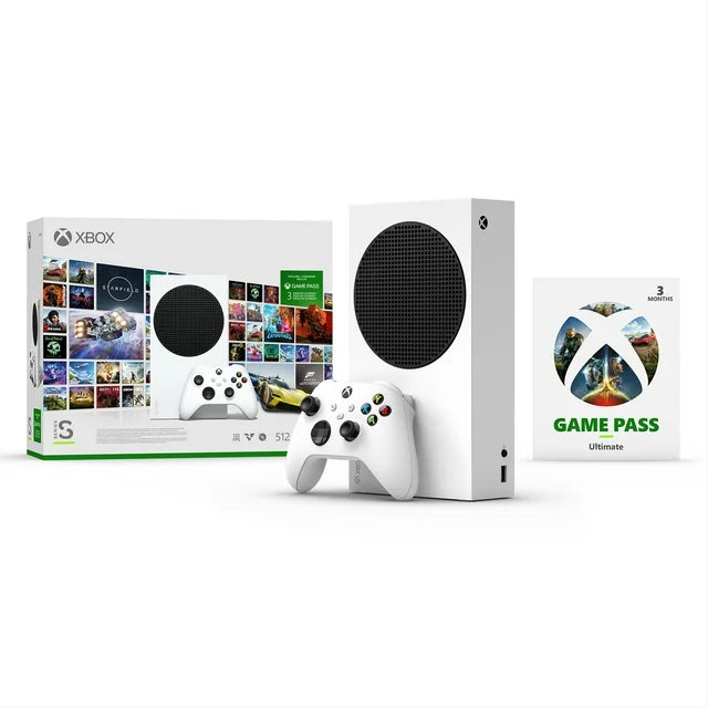 Xbox Series S 512 GB All-Digital Console (Starter Bundle – 3 months game-pass)