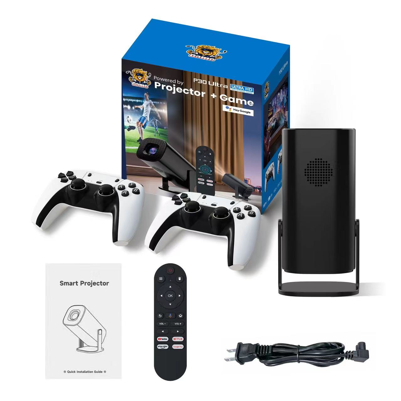 P30 Ultra Android Plus gaming Projector Smart Home Cinema Portable Android Plus game Projector