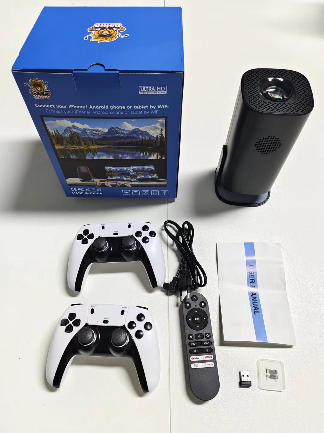 P30 Ultra Android Plus gaming Projector Smart Home Cinema Portable Android Plus game Projector