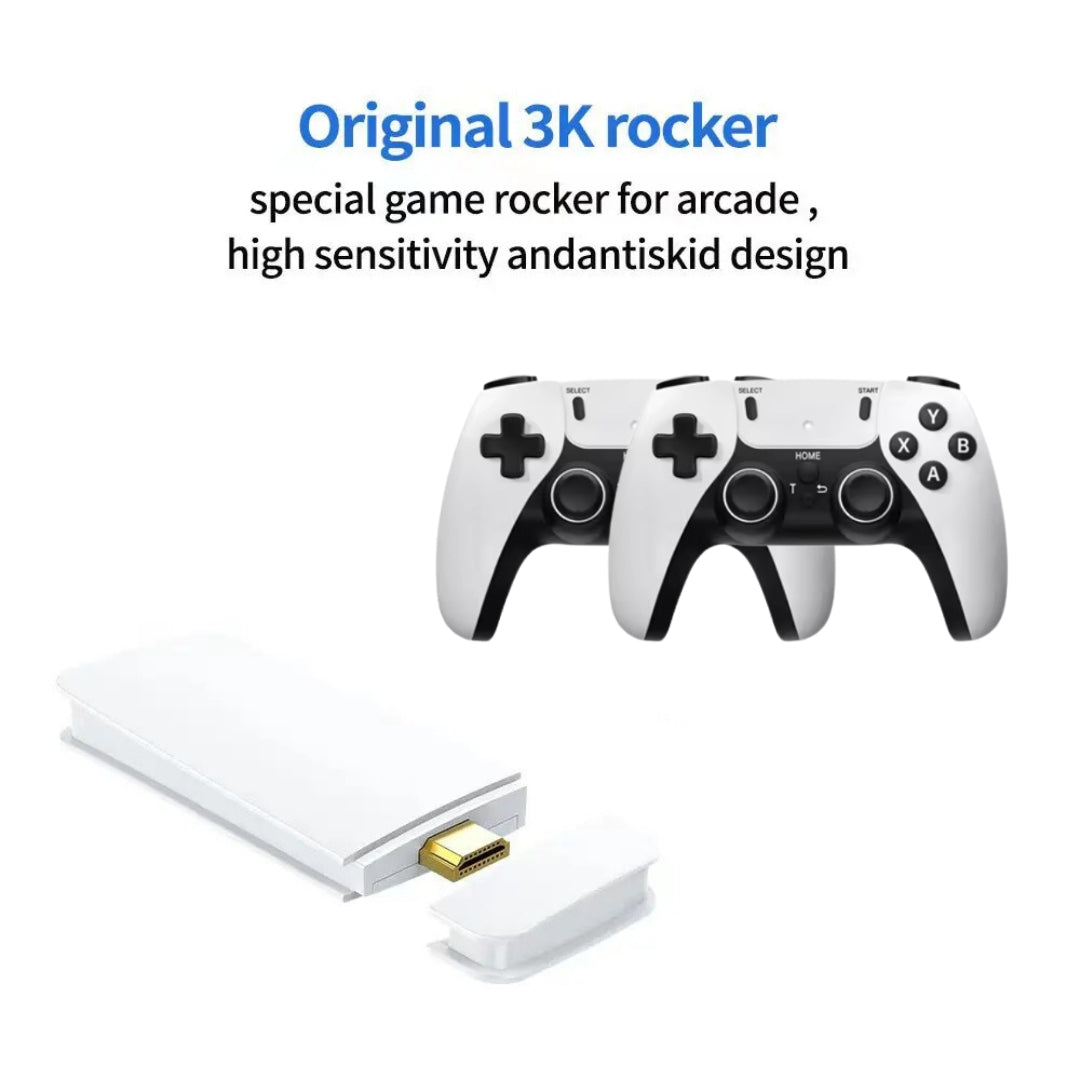 Original M15 Game Stick Pro 4K Console 64GB with 2 Wireless Controller ...