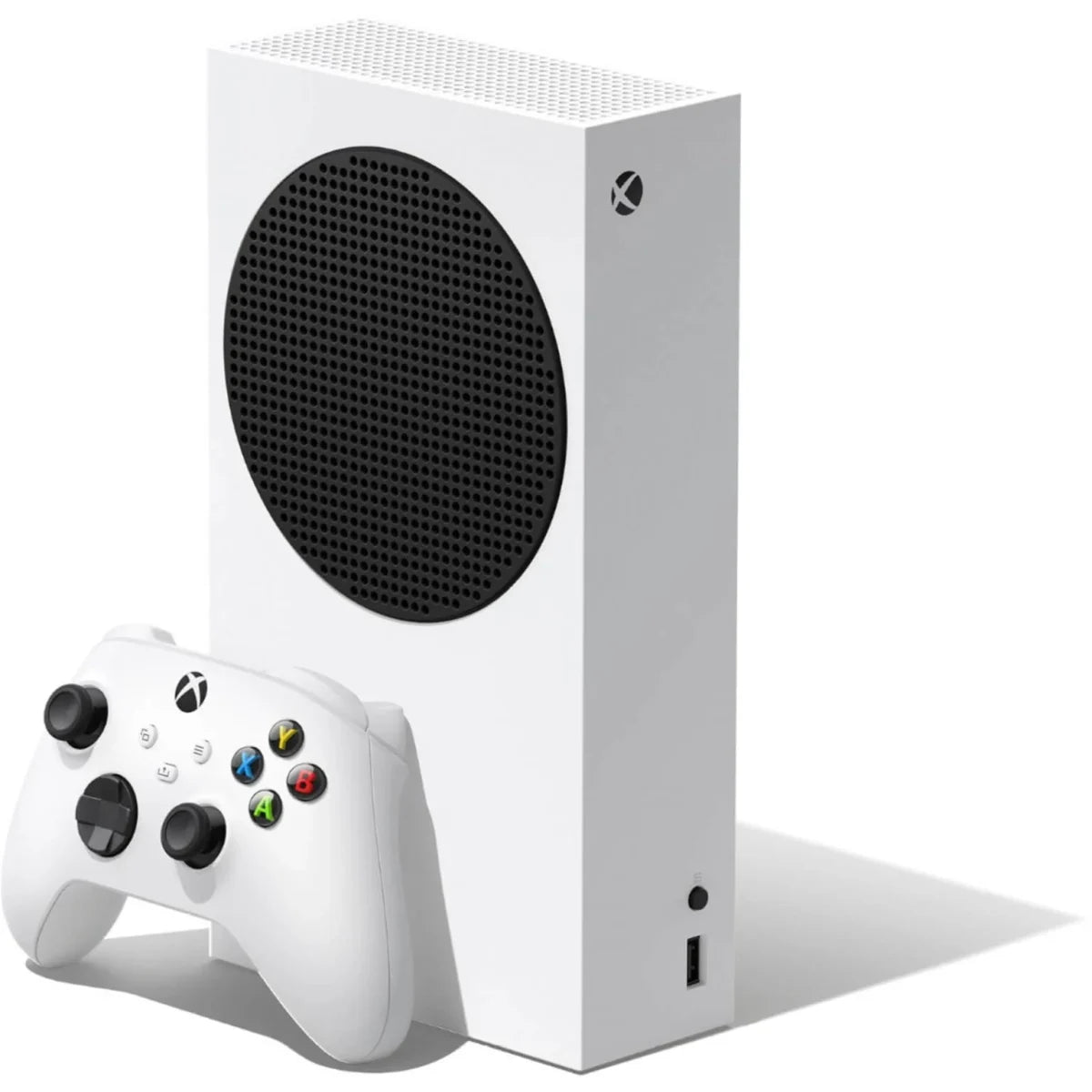 xbox white and joystick white