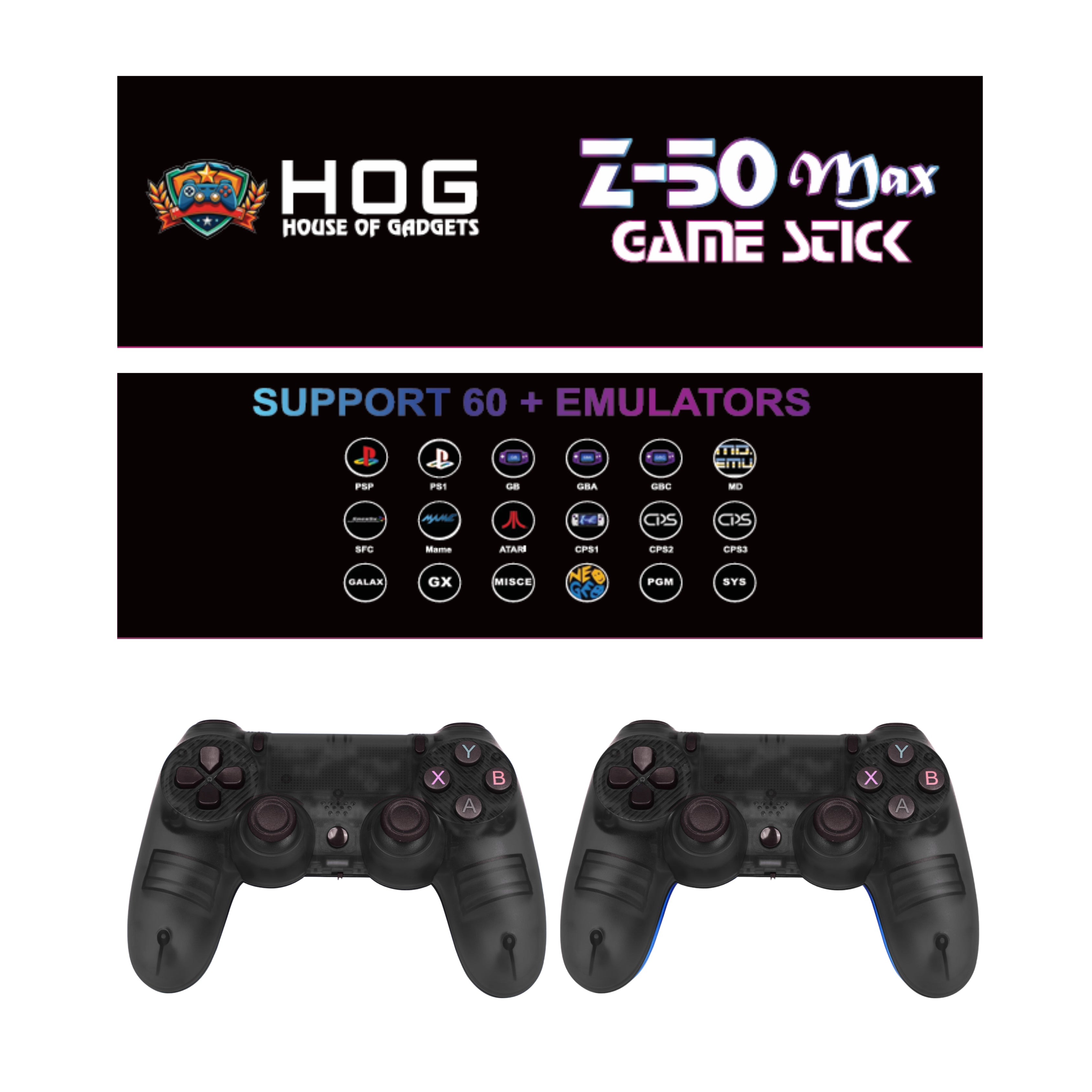 z50 gamestick box details with joystick
